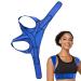 Back Brace Corrector Adjustable Back Corrector | Breathable Corrector Invisible Back Corrector for Breast Shoulder Women Blue X-Large - Buy Online on GoSupps.com