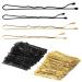 400 pieces of hair clip set hair clips hairpins bobby pins hair clips for thick thin hair women girls (5 & 6cm/ gold & black)