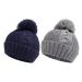 XIAOHAWANG Causal Winter Baby Boys Knit Hat Twist Infant Toddler Hats Kids Girls Pompom Cap 0-3 Years 6-12 Months Navy+Gray