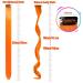 Orange Clip-In Hair Extensions - 17 Colorful Curly Wavy Highlights for Girls & Women - 12 PCS Party Hair Accessories - Buy Online on GoSupps.com