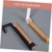 CIYODO Door Hook Closet Hooks for Wall Vinyl Siding Hooks Cement Over Door Towel Rack Solid Wood Towel Hook 17.5X16CM Black - Buy Online on GoSupps.com