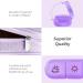 Cute Pill Organizer 3 Times a Day - Large 7 Day Pill Box for Women Portable Purple Case with Bag for Vitamins & Medications - Buy Online on GoSupps.com