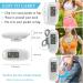 Gzvxuny 3D Pedometer with Clip and Strap USB Rechargeable Step Counter Accurate Simple Walking Step Counter Daily Target Monitor Exercise Time White - Buy Online on GoSupps.com