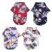 Nusitou 4 piece of pet shirt pineapple shirt young costumes outfit for girls summer shirt for pets dog hawaiihemd summer clothing for dogs dresses golden retriever polyester xs as shown