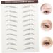 FRCOLOR 30 Pcs Eyebrow Stickers Makeup Stickers Eyebrows Imitation Eyebrow Tattoos Eyebrow Trimming Miss 5.8X1X0.1CMx5pcs Brownx5pcs - Buy Online on GoSupps.com