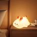 OkiyiD Bunny Night Light - Cute Rabbit Lamp for Nursery, Touch Control, Dimmable, Rechargeable - Perfect Birthday Gift for Boys and Girls - Buy Online on GoSupps.com