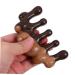 Hapinary Wooden Massage Comb for Scalp Care | No Static Wide Tooth Portable Hair Tool - 10.00cm x 5.50cm - Buy Online on GoSupps.com