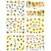 DIY Manicure Water Transfer Decals Floral Bee Spring Sumer Simple Flowers Nail Stickers Sunflowers - Buy Online on GoSupps.com