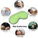 Lymphoma Cancer Green Ribbon Sleep Mask | Adjustable Eye Shades for Women | Comfortable & Stylish Sleep Cover - Buy Online on GoSupps.com