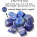 XIANNVXI Lapis Lazuli Crystal Stones - Natural Polished Tumbled Stones for Decoration and Energy Healing - 100g - Buy Online on GoSupps.com