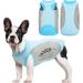 Buy XXL Blue Dog Cooling Vest - Breathable Mesh Jacket for Summer | Reflective Strips for Small to Medium Dogs - Buy Online on GoSupps.com