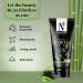 NUTRIGLOW Natural S Bamboo Charcoal Face Wash with Sandalwood - Daily Exfoliation for All Skin Types 100g | Refresh & Revitalize Your Skin - Buy Online on GoSupps.com