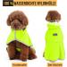 Buy Slowton Waterproof Dog Raincoat | Transparent Double-Layer Jacket with Hood for Small to XL Dogs | Reflective Strip & Storage Pocket - Green - Buy Online on GoSupps.com