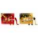 META-BOSEM 2 Sets (Prinss Red+Prinss Gold) of Women's Fragrance Set - Sweet Floral Scent - Great Holiday Gift - a High-Heel Classic Bottle (90ml Shower Gel+50ml EDT+90ml Body Lotion) Prinss Set-2