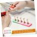 minkissy 3 Sets Artificial Nails Display Holder Fake Nails Display Holder Fake Nail Tips Training Nail Stands Nail Holder for Painting Nails Crystal Stand Acrylic With Base - Buy Online on GoSupps.com