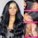 14 Inch Body Wave Lace Front Wig with 13x4 Closure | 150 Density Pre Plucked Human Hair Wig with Baby Hair | HD Lace Frontal Wig for Black Women - Buy Online on GoSupps.com