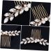 DOITOOL 1pc Rhinestone Disc Hair Comb Hair Jewels for Women Hair Clip Hair Claw Women Hairpin Comb Pearl Barrettes for Women Hair Pin Wedding Hairpin Bride Alloy Headgear Simple - Buy Online on GoSupps.com