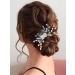 Vakkery Bride Wedding Hair Comb Silver Crystal Bridal Hair Accessories Rhinestone Prom Hair Pieces for Women and Girls - Buy Online on GoSupps.com