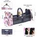 Motababy Floral Diaper Bag Backpack with Changing Station  Detachable Foldable Baby Bed for Bady Toddler  3 in 1 Large Capacity Newborn Essentials Organizer with Stroller Hook for Girls and Boys(Pink) - Buy Online on GoSupps.com
