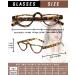 Buy Hubeye Retro Half Moon Reading Glasses - 3 Pairs +1.5 Diopters Lightweight Spring Hinge Stylish for Men & Women - International Shipping Available - Buy Online on GoSupps.com
