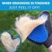 2-in-1 Pet Glove Grooming Tool & Furniture Hair Remover Mitt for Cats & Dogs | Gentle Deshedding Brush with Rubber Tips | Soft Massage Groomer Mitt - Buy Online on GoSupps.com
