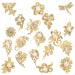 Ezing Lot 24pc Shining Rhinestone Crystal Brooches Pins DIY Wedding Bouquet Kit