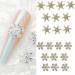 Stand Out With 10pcs 3D Art Alloy Snowflake Embellishments Fashionable Decorations X1231 - Buy Online on GoSupps.com