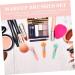 Housoutil 3pc Fake Hair Edges Concealer Brush Makeup Sponges for Blending Makeup Brush Tools on Stick Makeup Lollipop Sponge Eyeshadow Brush Travel Foundation Brush - Buy Online on GoSupps.com