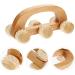 Lalafina Wooden Handheld Body Massager | Portable Muscle Roller for Neck Shoulders Arms & Legs | Relieve Sore Muscles | International Shipping Available - Buy Online on GoSupps.com