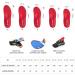 Plantar Fasciitis Arch Support Insoles for Men and Women - Red UK-4-230mm - Buy Online on GoSupps.com