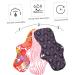 Clispeed 9-Piece Reusable Menstrual Inserts - Charcoal Bamboo Washable Period Pads in Various Colors - Buy Online on GoSupps.com