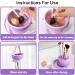 3 in 1 Makeup Brush Cleaning makeup brush cleaner brush cleaner makeup silicone makeup brush holder Mat Brush Cleaner Mat Foldable Makeup Brush Cleaning Bowl With Lanyard (Purple) - Buy Online on GoSupps.com