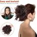 NICENEEDED Short Afro Curly Clip on Ponytail Brown Messy Bun Puff Ponytail Ponytail Extension Synthetic Fluffy Curly Ponytail Hairpiece for Black Women - Buy Online on GoSupps.com