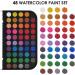 Funto Watercolor Set - 48 Color Paint with Brushes, Water Brush Pens, Pad, Tape, Sponge, Palette - Painting Kit for Kids, Adults, Beginners - Buy Online on GoSupps.com