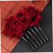 Housoutil 1pc Combs for Women Hair Accessories for Women Wedding Pearl Hair Barrettes Bridal Hair Clip Barrettes for Women Flower Hair Accessories Roses Miss Hair Comb - Buy Online on GoSupps.com