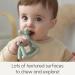 Smooch Rocking Teething Toys for Babies 0-6 Months - Silicone Baby Teether for Teething Relief | Light Blue+Clear - Buy Online on GoSupps.com