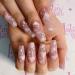 24pcs Cloud False Nail Long Coffin Fake Nails Nude Cloud Ballerina Nail Tips for DIY Nail Art Salon Women Girls