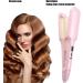 Ruiqas Deep Waver Curling Iron Anti- Scald Hair Crimper Fast Heating 2 Barrel Ionic Wavy Hair Curler with 17 Temp Settings for Waving Hair (Pink) - Buy Online on GoSupps.com