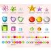 Buy Shishiruyizhong 828pcs Rainbow Glitter Gem Stickers - DIY Decorative Self Adhesive Rhinestones for Kids | 8 Sheets of Acrylic Bling | International Shipping - Buy Online on GoSupps.com