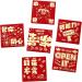6 Pieces Chinese Lunar New Year Red Envelopes Hong Bao Small Square 2024 Year of Dragon Gifts Red Packets for Graduation G Style G - Buy Online on GoSupps.com