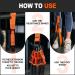 Pull Up Assistance Bands Set - 4 Heavy Duty 300lbs Resistance Bands for Home Gym | Adjustable Weight & Footrest for Enhanced Strength Training - Buy Online on GoSupps.com