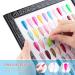 BNG Nail Colour Display Book - 180 Colors Art Card Chart with 240 False Nails Tips | Salon Gel Polish Sample Showing Tools | Black Leather Book - Buy Online on GoSupps.com