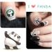 Panda Nail Art Stickers - 3D Cute Pandas with Bamboos and Flowers - Pack of 5 Sheets - for Nail Design, Manicure, DIY Decor, Kids Crafts - 3.1x3.9 Inch - Buy Online on GoSupps.com