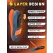 Plantar Fasciitis Insoles Arch Support Inserts for Men & Women - 220+ lbs Heavy Duty Cushion Orthotic Inserts - Foot Pain Relief for Flat Feet - Arch Pain - Heel Pain - for Standing All Day 10-UK-28.6cm Black & Orange - Buy Online on GoSupps.com