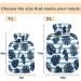 Naanle Palm Leaves Heat Bottle with Cover | 1L Hot Water Bottle for Bed & Pain Relief | Ideal for Hand & Foot Heat Therapy - Transparent Design - Buy Online on GoSupps.com