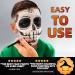 White Black Face Body Paint - Professional Halloween Clown Makeup Kit with Brushes for Cosplay Theater and SFX - Buy Online on GoSupps.com