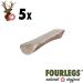 Fourles Natural Kausnack for Dogs - 100% Deer Antler Chews Size M Halved 5-Pack - Mineral-Rich Durable Chewing Treats for Healthy Teeth & Gums - Buy Online on GoSupps.com