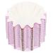 Warmhm 50 pieces of paper cup made of wax which wax letters wax letters candle inserts electrical wax warmer.Wax melting Warmer liner PET-coated paper paper paper heating violet purple 8.9x8.5x2.8cm