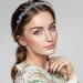 Minkissy Crystal Rhinestone Headband Anti-slip Wedding Bridal Headpieces Bling Hairbands Tiara Bridal Prom Party Hair Accessories for Women Girls (Blue Green) - Buy Online on GoSupps.com
