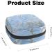 Almond Flower Pattern Menstrual Pad & Cup Pocket Bag - Perfect for Teens & Women | Stylish Storage Solution - Buy Online on GoSupps.com